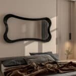 • Custom mirror in Black Matt paint