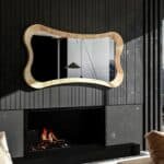 • Handmade wall mirror in Birch wood frame