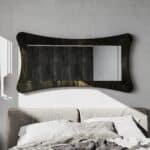 Handmade Hourglass Wall Mirror | Solid Wood Modern Sculptural Floor or Wall Mirror - Image 7
